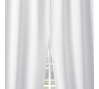 Sun Zero Belize - Confezione da 2 tende a pannello con chiusura magnetica plissettata, 100% oscuranti, 132 x 213 cm, colore: bianco