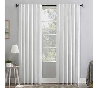 Sun Zero Hampshire - Tenda a pannello oscurante in velluto, con linguetta posteriore, 127 x 274,3 cm, colore: Perla