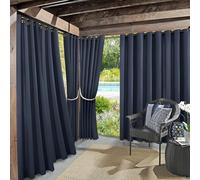 Sun Zero Marina - Tenda a pannello con occhielli per interni ed esterni, protezione dai raggi UV, ad alta efficienza energetica, 137,2 x 274,3 cm, colore: blu navy