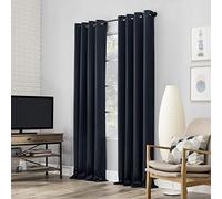 Sun Zero Nordic - Confezione da 2 tende a pannello, 100% oscuranti, 132 x 160 cm, colore: blu navy