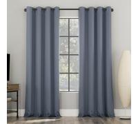 Sun Zero Nordic - Confezione da 2 tende a pannello con occhielli, riduzione del rumore, 100% oscuranti, 132 x 274 cm, colore: blu denim