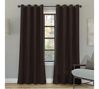 Sun Zero Nordic - Confezione da 2 tende oscuranti con occhielli, 132 x 213 cm, colore: Cioccolato scuro