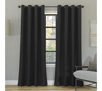 Sun Zero Nordic - Confezione da 2 tende oscuranti con occhielli, 132 x 243 cm, colore: carbone