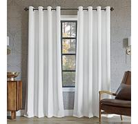 Sun Zero Nordic Confezione da 2 tende oscuranti estreme per teatro, confezione da 2 pezzi, 132 x 213 cm, colore: Bianco