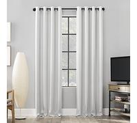 Sun Zero Nordic - Coppia di tende a pannello con occhielli, 100% oscuranti, 132,1 x 132,1 cm, colore bianco perla