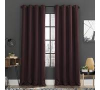 Sun Zero Soho - Coppia di tende oscuranti a risparmio energetico, con occhielli, 137,2 x 243,8 cm, colore: rosso Merlot