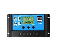 Sun3Drucker 30A Charge Controller Solar LCD Display Charge Regulator Intelligent Dual USB Port Charger 12V-24V