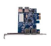 Sun3Drucker Desktop PCI-E to USB 3.0 2-Port Expansion Card with 4-Pin Power Connector and 2 Internal USB 3.0 Ports For Windows 2000/XP/Vista/7
