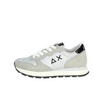 SUN68 Ally Bright - Sneaker da Donna, in Nylon, Colore: Argento, 37 EU