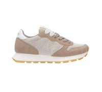 SUN68 Ally Glitter Z36203-98 sneaker donna in camoscio e lurex grigio stone