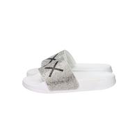 Sun68 Bambine e ragazze Ciabatta X36411K Bianco/Argento