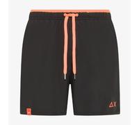 Sun68 Beach Man Swim Pant Stripe On Side Boxer Nero Banda Uomo H35106 11
