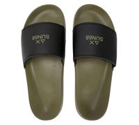 SUN68 Beach slippers logo 1911 verde militare/nero uomo US26SU22 X36101 Taglia scarpa: 41