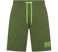 SUN68 Bermuda Uomo F35140 Sweatshorts Fluo Fleece (IT, Testo, S, Regular, Regular, Verde Scuro)