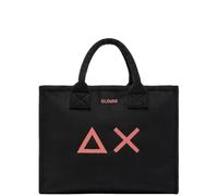 SUN68 Borsa a Mano Donna Cali Corduroy Nero X45209 Taglia Unica