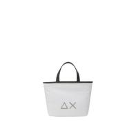 Sun68 borsa a mano glitter con logo bianco argento UNI