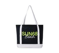Sun68 - Borsa Tote Blu in Cotone - - Bags - Donna - Blu - ONE SIZE