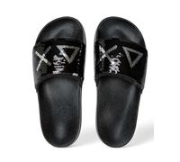 SUN68 Ciabatte Donna X35203 1144 Slippers Beach Sequin Taglia 41 Nero/Argento