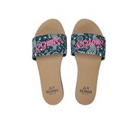 SUN68 Ciabatte Donna X36208 07 Slippers Beach Brigitte Embroidery Navy Blue