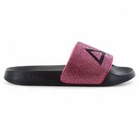 SUN68 Ciabatte Logo Strass - Donna Sandali Pantoletten Slides Badesandale Nera