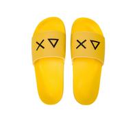 Sun68 ciabatte uomo in gomma con logo giallo