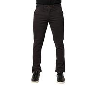 Sun68 Dark Brown Cotton Stretch Skinny Mid Waist Men Trouser Pants - W30