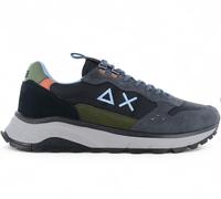 SUN68 Fire & Camping - Uomo Sneaker Nero Z45130-11 Tempo Libero Scarpe Outdoor