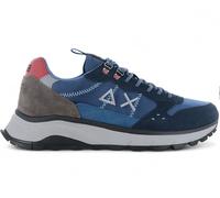 SUN68 Fire & Camping - Uomo Sneakers Blu Z45130-07 Tempo Libero Scarpe NUOVE