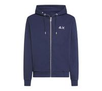 SUN68 Hood Zip Cotton FL Blu Navy Blue 07 M