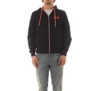 SUN68 Hood Zip Fluo Felpa con Cappuccio da Uomo Che unisce Stile Classico e Dettagli contemporanei. Caratterizzata da Chiusura con Cerniera, Presenta Un Raffinato Logo Ricamato sul