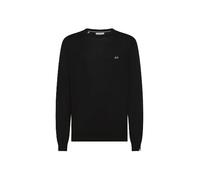 SUN68 Maglioncino Cotone (IT, Testo, 3XL, Regular, Regular, Standard, Nero)