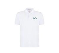Sun68 Polo Big Logo (IT, Testo, M, Regular, Regular, Bianco)