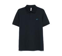 Sun68 - Polo Print Under Collar Short Sleeves - - Tops - Uomo - Blu - M