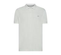 Sun68 - Polo in Lino e Cotone Jersey - - Tops - Uomo - Bianco - 3XL