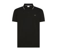 Sun68 - Polo in piquet di cotone - - Tops - Uomo - Nero - 3XL