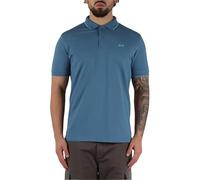 SUN68 Polo Manica Corta A35110 Colletto con Riga Piccola Tg. XXL col. 80 Avio Scuro