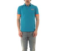 SUN68 Polo Manica Corta A35122 Logo Fluo Tg. M col. 73 Ottanio Chiaro