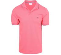 Sun68 Polo Small Stripe Collar, abbigliamento da uomo, Colore: rosa., XL