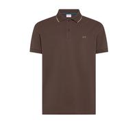 Sun68 - Polo Small Stripe on Collar S/S - - Tops - Uomo - Marrone - L