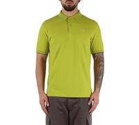 SUN68 Polo Small Stripes ON Collar S/S Oliva A35110 42 L