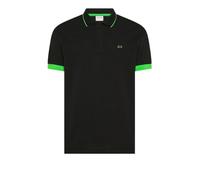 SUN68 Polo Uomo - Nero Modello A36120 Polo Small Stripe Fluo S/S -