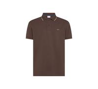 SUN68 Polo Uomo, Polo Small Stripe ON Collar S/S Marrone Size S