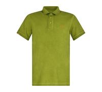 Sun68 - Polo verde manica corta con ricamo logo sul petto per uomo