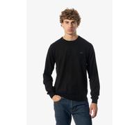 SUN68 Pullover girocollo lana merinos Sweater K41101 ROUND SOLID NERA MAGLIA