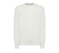 SUN68 Pullover Uomo Round Vintage K34118 Panna Cotone Leggero Logo PE24 S