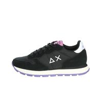 SUN68 Scarpe Ally Solid Sneaker Casual Donna Misto Pelle Nero 37