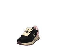 SUN68 Scarpe Ally Vintage Sneakers Donna Misto Pelle Nero 38