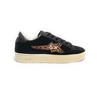 SUN68 Scarpe Sneaker Girl's Big Katy Suede Teen Pelle Nero Z25SU06 Z44424T 38