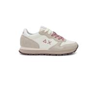 Sun68 Scarpe sneakers pelle e tessuto tecnico donna ALLY SOLID BIANCO PANNA