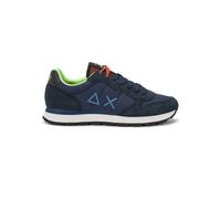 Sun68 Scarpe sneakers pelle e tessuto tecnico uomo TOM FLUO NAVY BLUE